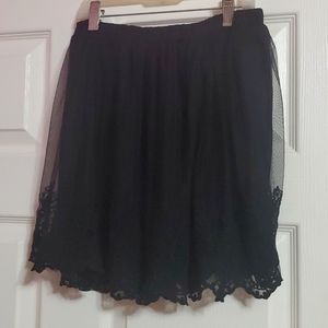 SO Black lace Skirt